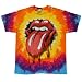 Rolling Stones - Liquid Tongue Tie Dye T-Shirt - X-Large