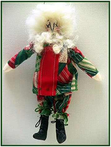 Crazy Claus At Your Service Handmade Primitive Santa Ornament