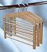 WOODEN TROUSER BAR COAT HANGER - 4 TIER - IDEAL GIFT