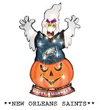 20" Lighted NFL New Orleans Saints "Happy Halloween" Yard Decoration