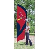 St. Louis Cardinals MLB Applique & Embroidered Tall Team Flag (102x30)