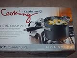 Calphalon PROSIGNATURE Nonstick Hard-Anodized 4-1/2 Quart Sauce Pan with Straing Cover