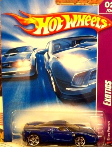 Mattel Hot Wheels 2008 1:64 Scale Team Exotics Blue Enzo Ferrari Die Cast Car #114