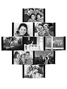 Aero 9-Opening Collage Picture Frame for 4-by-6-Inch Photos, Black