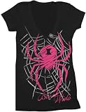 Iron Man 2 Black Widow Juniors Black T-shirt Tee