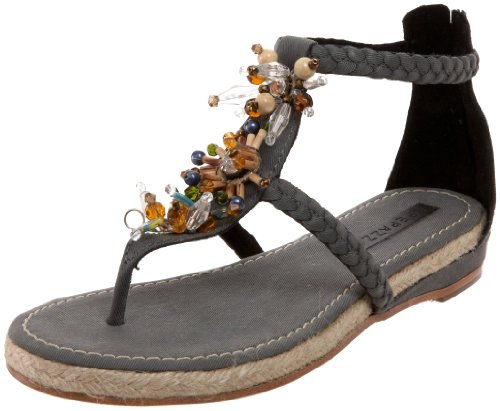Apepazza Women's Peychelles Flat Espadrille,Black,41 EU/11 M US
