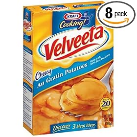 Velveeta, Cheesy Au Gratin Potatoes, 10.23-Ounce Boxes (Pack of 8)