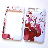 Apple iPod Touch 2nd and 3rd Generation Snap On Protector Hard Case Image Cover Red Hearts