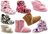 Ladies Girls Funky Cosy Ankle Boot Slipper Boots Girls UK 10 Through To Ladies UK Size 8