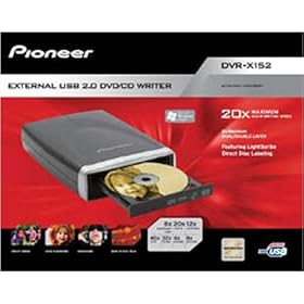 External DVD cd Writer Black by Pioneer