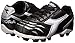 Diadora Capitano MD JR Soccer Shoe (Little Kid/Big Kid), Black/White/Silver, 10 M US Little Kid