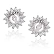 14K White Gold 1 ct. Diamond Earring Jackets