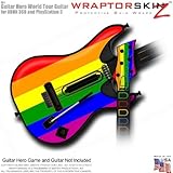 Rainbow Stripes Skin fits Band Hero, Guitar Hero 5 & World Tour Guitars for XBOX 360 & PS3 (GUITAR N