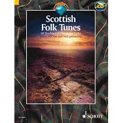 Schott World Music: SCOTTISH FOLK TUNES for Cello (+CD) mit Bleistift -- 69 traditionelle schottische Weisen wie langsamer Airs & Lamentos, M�rsche, Strathspeys, Reels, Jigs, Pokas, Hornpipes f�r Cello mittelschwer arrangiert (Noten/sheet music)