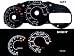 00-05 Toyota Celica GTS Black/(white Light) Glow Gauge