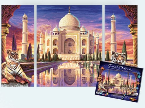 City Travel Guides Discounted  Spielwaren : Schipper 9260435 - Malen nach Zahlen Taj Mahal