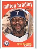 2008 Topps Heritage #205 Milton Bradley - Texas Rangers (Baseball Cards)