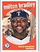 2008 Topps Heritage #205 Milton Bradley - Texas Rangers (Baseball Cards)