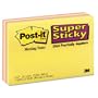 Post-it Super Sticky Notes--Assorted, 6 x 4 Inches, 45-Sheet Pad (8 Pack)