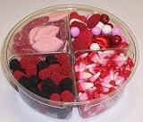 Scott's Cakes 4-Pack Cupid Corn, Smoochie Lips, Deluxe Valentine Mix, & Rasp. & Blackberries