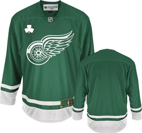 NHL Men's Detroit Red Wings St. Patty's Day Team Jersey (Hunter Green , X-Large)