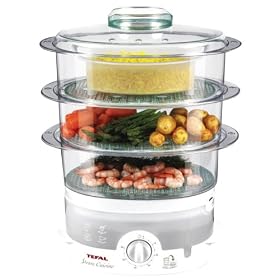 Tefal Ultra Compact VC100215 Steamer, 3 Tier