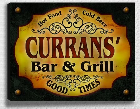 Currans's Bar & Grill 14'' x 11'' Collectible Stretched Canvas