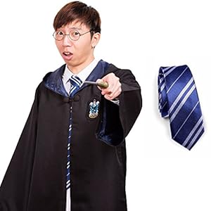 Harry Potter Ravenclaw Unisex's Cloak Robe Costume and Tie Medium