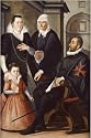 Group Portrait Of A Knight Of Malta Seated Wearing Black Costume And Holding A Letter art print 45x30 cm by Santi Di Tito