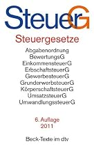 Steuergesetze: Abgabenordnung, BewertungsG, EinkommensteuerG, ErbschaftsteuerG, GrunderwerbsteuerG, KörperschaftsteuerG, UmsatzsteuerG, UmwandlungsteuerG. MIt Konjunkturprogrammen I und II