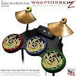 Alecias Swirl 02 Yellow Skin by WraptorSkinz fits Guitar Hero 4 World Tour Drum Set for Nintendo Wii, XBOX 360, PS2 & PS3 (DRUMS NOT INCLUDED)