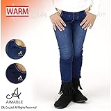 (エマーブル) AIMABLEストレッチデニムスキニーパンツ/冬 ベビー キッズ 女の子 90 ネイビー