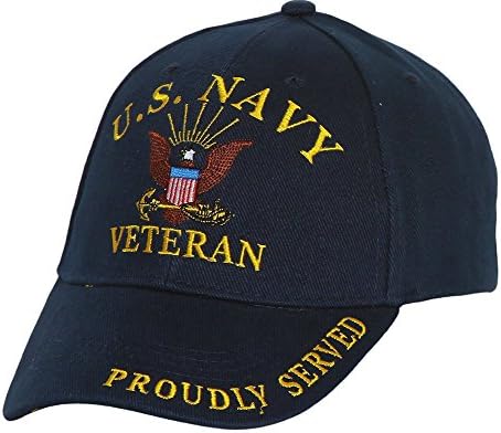 United States Navy "Proudly Served" Navy Adjustable Cap