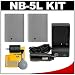 2 Replacement Canon NB-5L Batteries and Mini Battery Charger for Canon PowerShot SD790 IS, SD880 IS