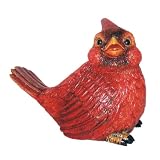 Michael Carr Designs 708018 Red Bird Sitting Outdoor Statue,