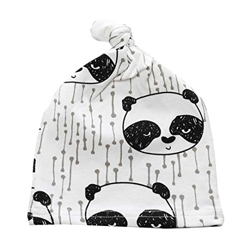 AMA(TM) Cute Toddler Kids Baby Boys Girls Warm Knit Knotted Hat Beanie Cap (C)