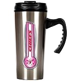 Great American Kansas City Chiefs Breast Cancer Awareness 16oz Stainless Steel Mug