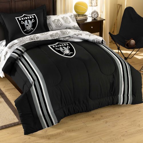 Nfl Oakland Raiders Bedding Set Twin Import It All