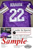 Paul Krause Autographed Jersey - Minnesota Vikings