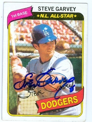 Steve Garvey Autographed/Hand Signed Baseball Card (Los Angeles Dodgers) 1980 Topps #290