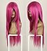Cosplayland C116 - 80cm long straight heat resistant Theater HOT PINK Wig