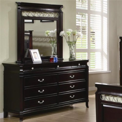 Manhattan 9 Drawer DresserMirror by Coaster Fine Furniture