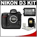 Nikon D3 FX 12.1MP Digital SLR Camera (Body Only) with Nikon EN-EL4a Battery + Nikon LensPen Pro Cleaning Kit