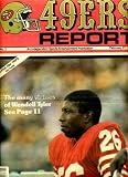 San Francisco 49ers Report February 27 1985 Wendell Tyler on Cover and Centerfold Poster, Roger Craig Booed, Dwight Clark in Crosby Golf Tournament, Bruce Bosley, Leo Nomellini