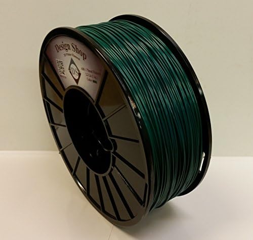3D printer filament ABS 1.75mm Green 2.2Lb 100% USA