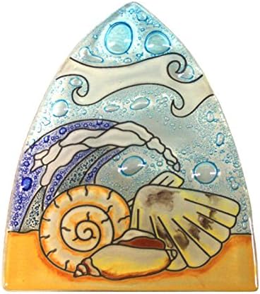 Whimsical Recycled Glass Night Light - Handmade and Fair Trade - Sea Shells