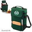 Colorado State Rams Duet Insulated Wine and Cheese Tote - Hunter Green w/Digital Print