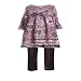 Rare Editions Baby/Infant Girls 12M-24M 2-Piece FLORAL MESH FOIL DOTS Dress/Tunic Leg...