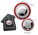 Columbus Blue Jackets Silver Coin Ornament