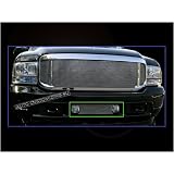 02 03 04 Ford F250 F350 1PC Bumper Billet Grille (Fog Lights Show Center Only) by Unknown